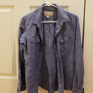 Blue denim like shirt